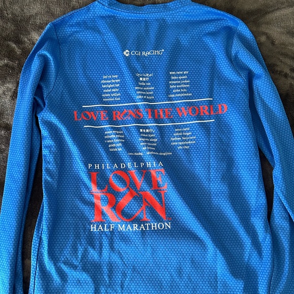 Philadelphia Love Run Long Sleeve Tee Shirt - Picture 3 of 4